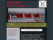 Tablet Screenshot of foxchapelcrew.org